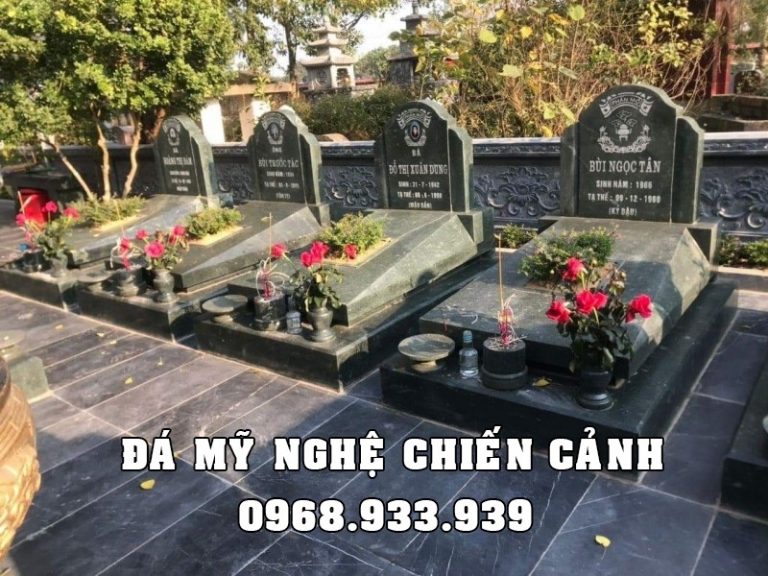 Mẫu Mộ đá xanh rêu đẹp tại Ninh Bình