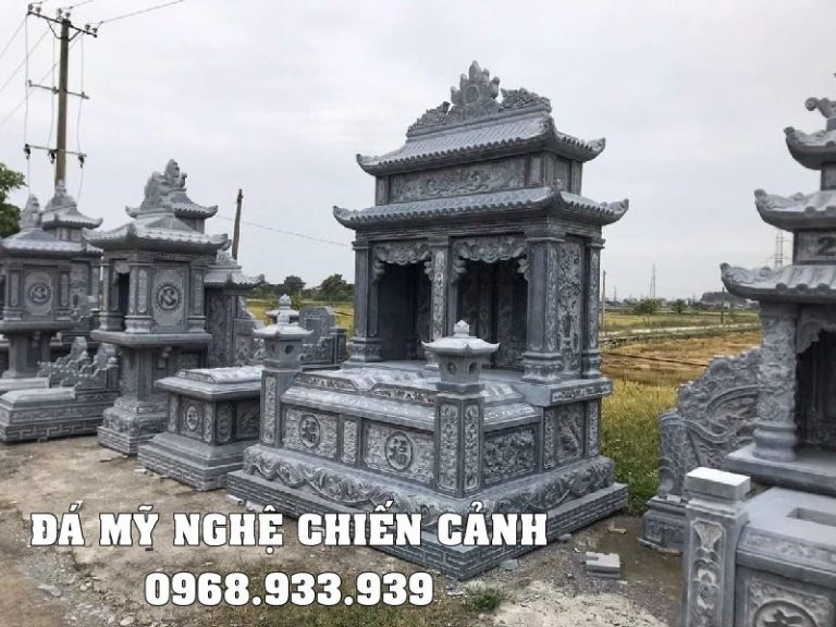 Mẫu Mộ đá đôi hai mái