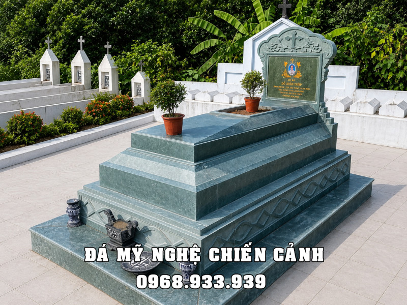 Mẫu Mộ Đá Công Giáo Đẹp - Giá Mộ Công giáo