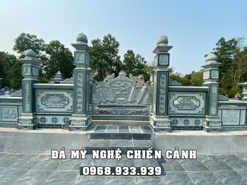 Mẫu Cổng đá lăng mộ đẹp - trang trọng
