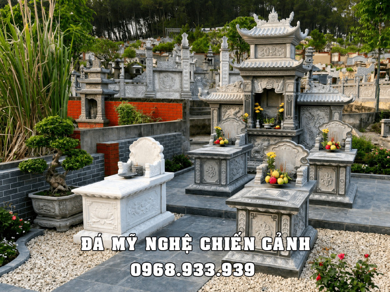 Mẫu Lăng Mộ đá nhỏ cho gia đình đẹp, chất lượng