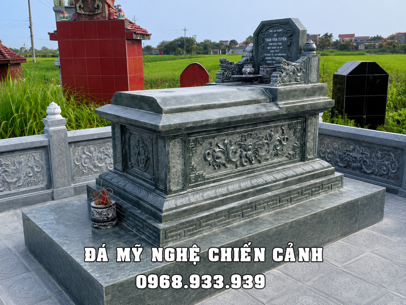 Mẫu Mộ Tam Sơn - Mộ đá đơn đẹp, trang trọng, bền vững